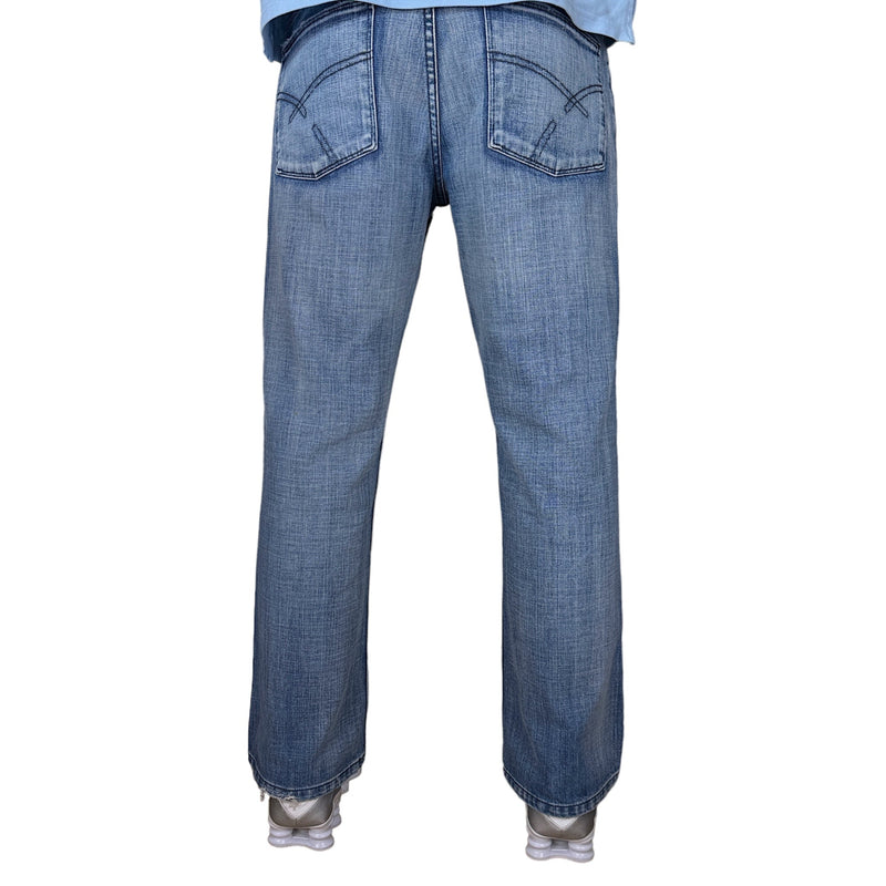 Vintage Boot Cut Jeans Blau - vintageconcierge