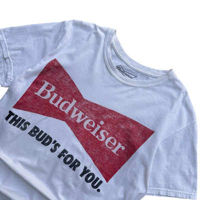 Vintage Budweiser "this Bud's for you" Made in USA T-Shirt - vintageconcierge