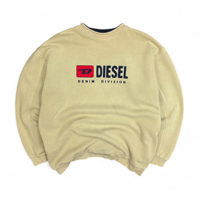 Vintage Diesel Sweatshirt Beige - vintageconcierge