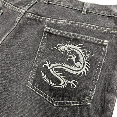 Vintage Dragon Baggy Jeans - vintageconcierge