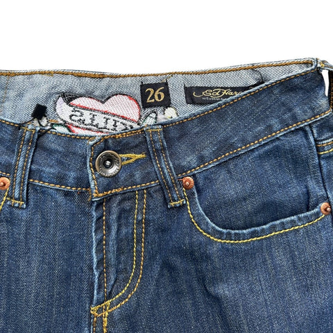 Vintage Ed Hardy Skull Embroidery Skinny Jeans | W26 - vintageconcierge