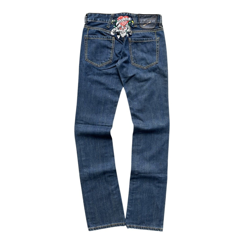 Vintage Ed Hardy Skull Embroidery Skinny Jeans | W26 - vintageconcierge