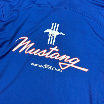 Vintage Ford Mustang Polo Shirt Blau - vintageconcierge