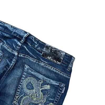 Vintage Japanese Denim Dragon Jeans - vintageconcierge