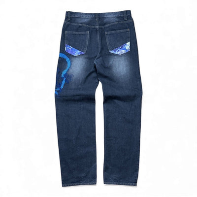 Vintage Japanese Denim Dragon Jeans - vintageconcierge
