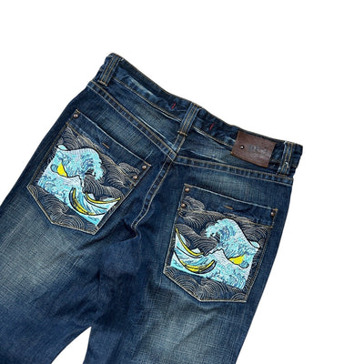Vintage Japanese Wave Denim Jeans - vintageconcierge