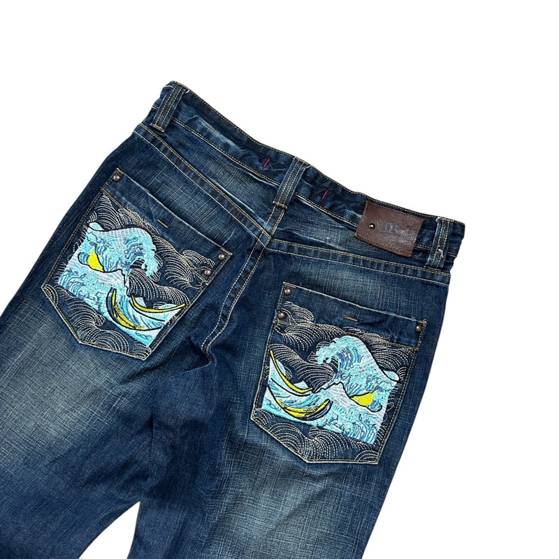 Vintage Japanese Wave Denim Jeans - vintageconcierge
