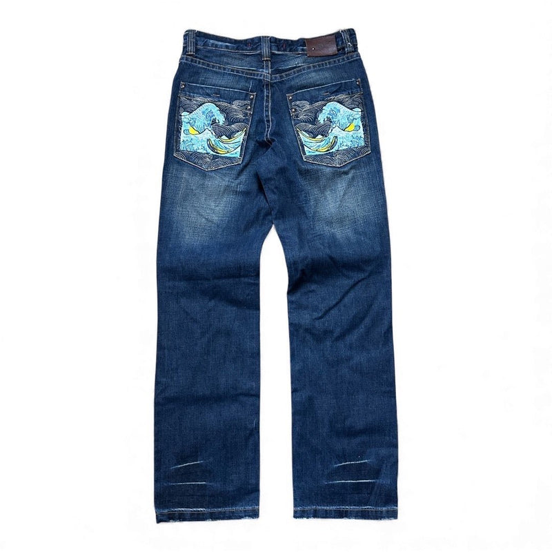 Vintage Japanese Wave Denim Jeans - vintageconcierge