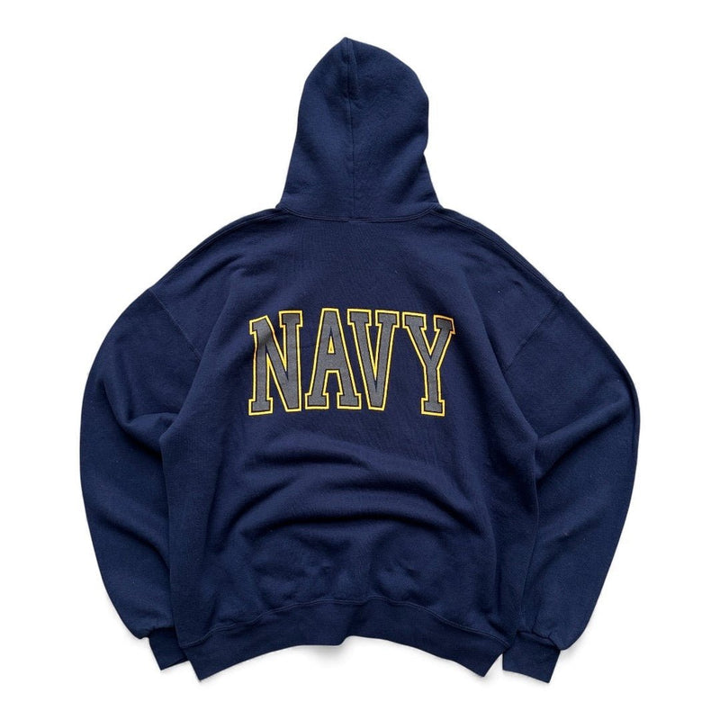 Vintage Made in USA Navy Hoodie - vintageconcierge