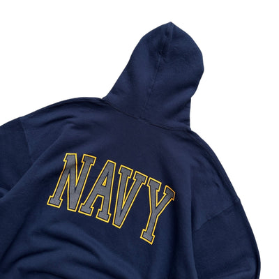 Vintage Made in USA Navy Hoodie - vintageconcierge