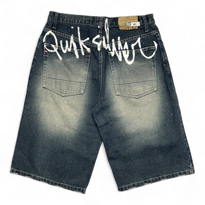 Vintage Quicksilver Baggy Jeans Shorts - vintageconcierge