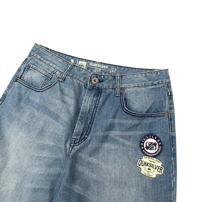 Vintage Quicksilver Jeans Shorts Jorts - vintageconcierge