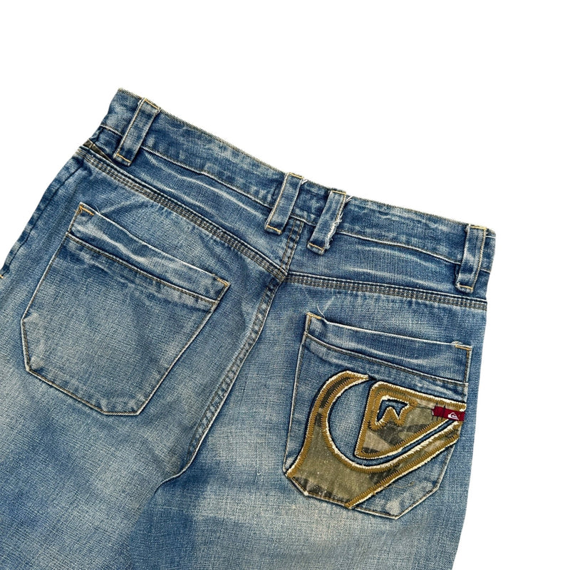 Vintage Quicksilver Jeans Shorts Jorts - vintageconcierge