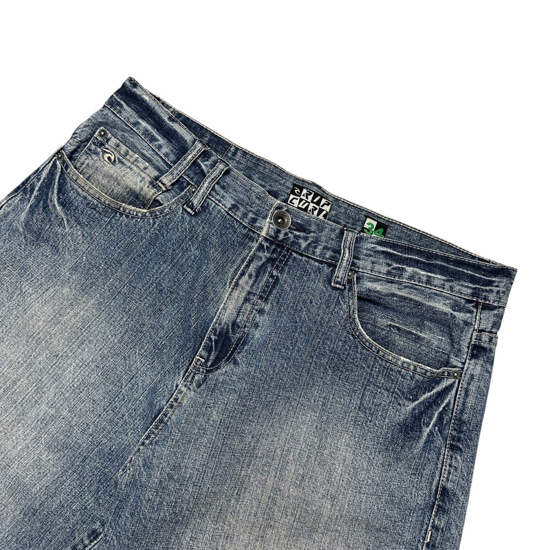 Vintage Rip Curl Baggy Jeans Shorts - vintageconcierge