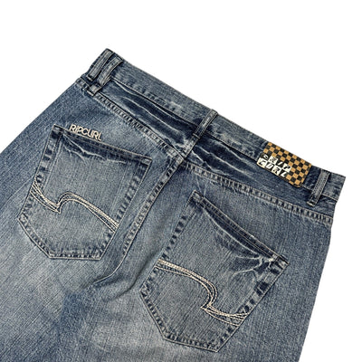 Vintage Rip Curl Baggy Jeans Shorts - vintageconcierge