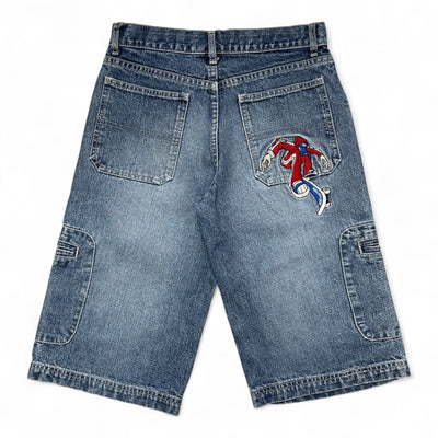 Vintage Y2K Skate Baggy Jeans Shorts - vintageconcierge
