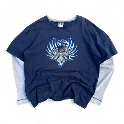 West Coast Choppers Vintage Waffle Knit Longsleeve - vintageconcierge