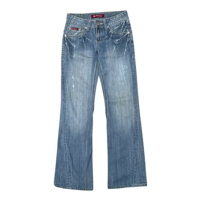 Y2K Vintage Tribal Bootcut Jeans - vintageconcierge