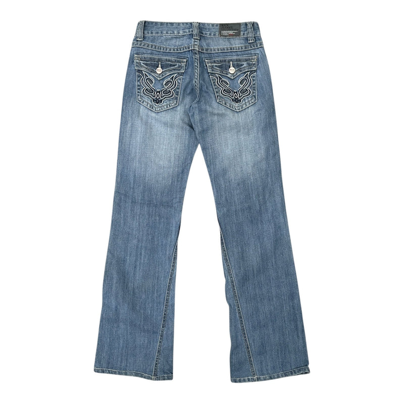 Y2K Vintage Tribal Bootcut Jeans - vintageconcierge