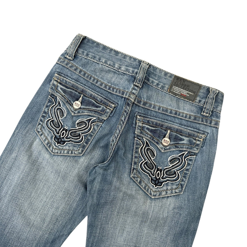 Y2K Vintage Tribal Bootcut Jeans - vintageconcierge