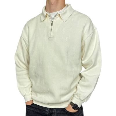 Yves Saint Laurent YSL Half Zip Beige - vintageconcierge