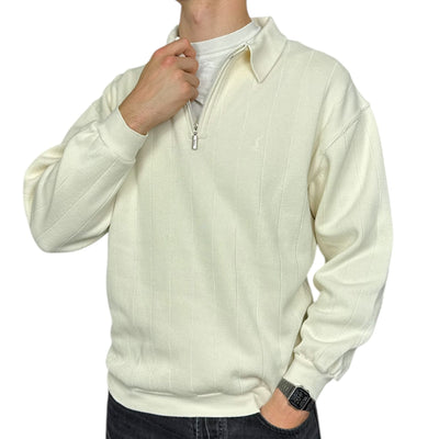 Yves Saint Laurent YSL Half Zip Beige - vintageconcierge