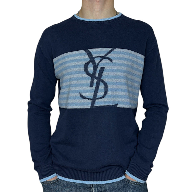 Yves Saint Laurent YSL Knit Stricksweatshirt - vintageconcierge