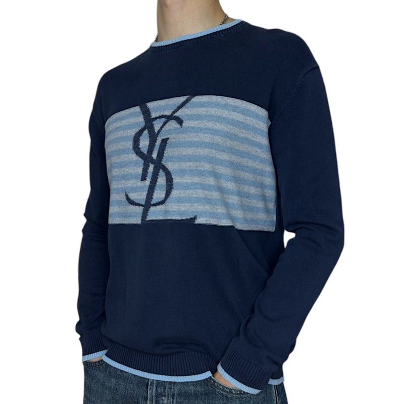 Yves Saint Laurent YSL Knit Stricksweatshirt - vintageconcierge