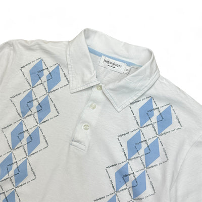 Yves Saint Laurent YSL Monogram Polo Shirt - vintageconcierge