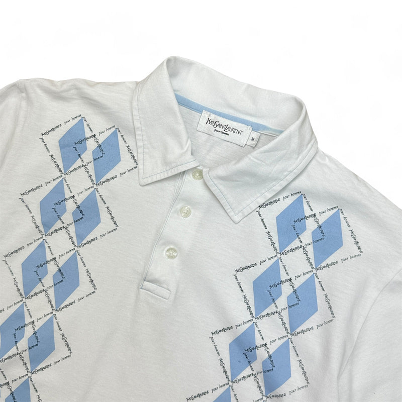 Yves Saint Laurent YSL Monogram Polo Shirt - vintageconcierge