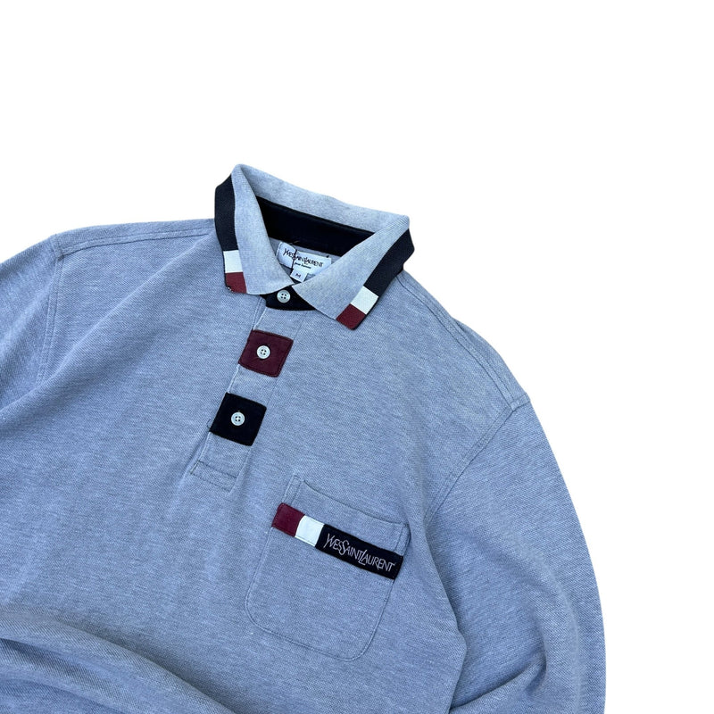 Yves Saint Laurent YSL Polo Rugby Shirt - vintageconcierge