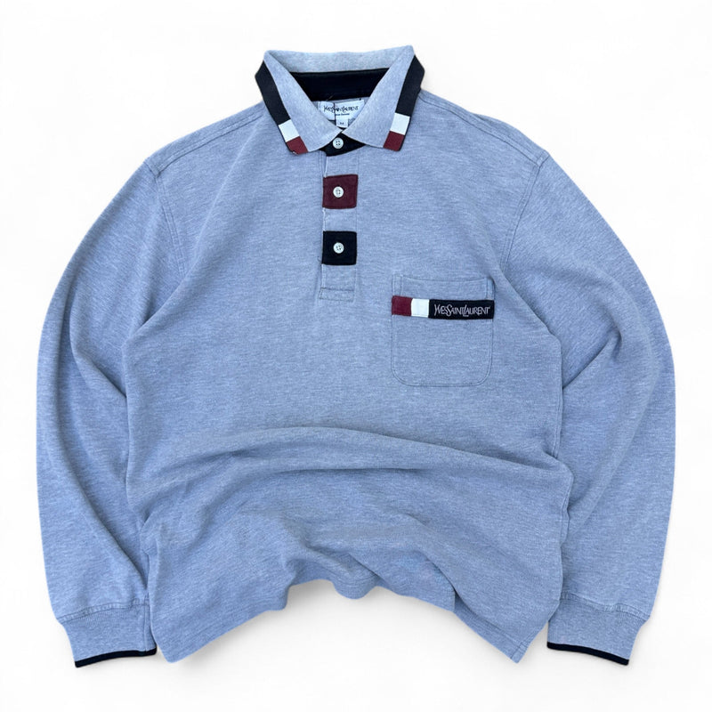 Yves Saint Laurent YSL Polo Rugby Shirt - vintageconcierge
