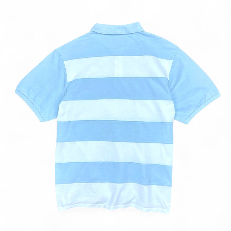Yves Saint Laurent YSL Polo Shirt Baby Blau Weiß - vintageconcierge