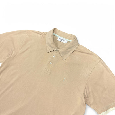 Yves Saint Laurent YSL Polo Shirt Beige - vintageconcierge