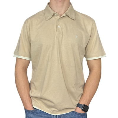 Yves Saint Laurent YSL Polo Shirt Beige - vintageconcierge