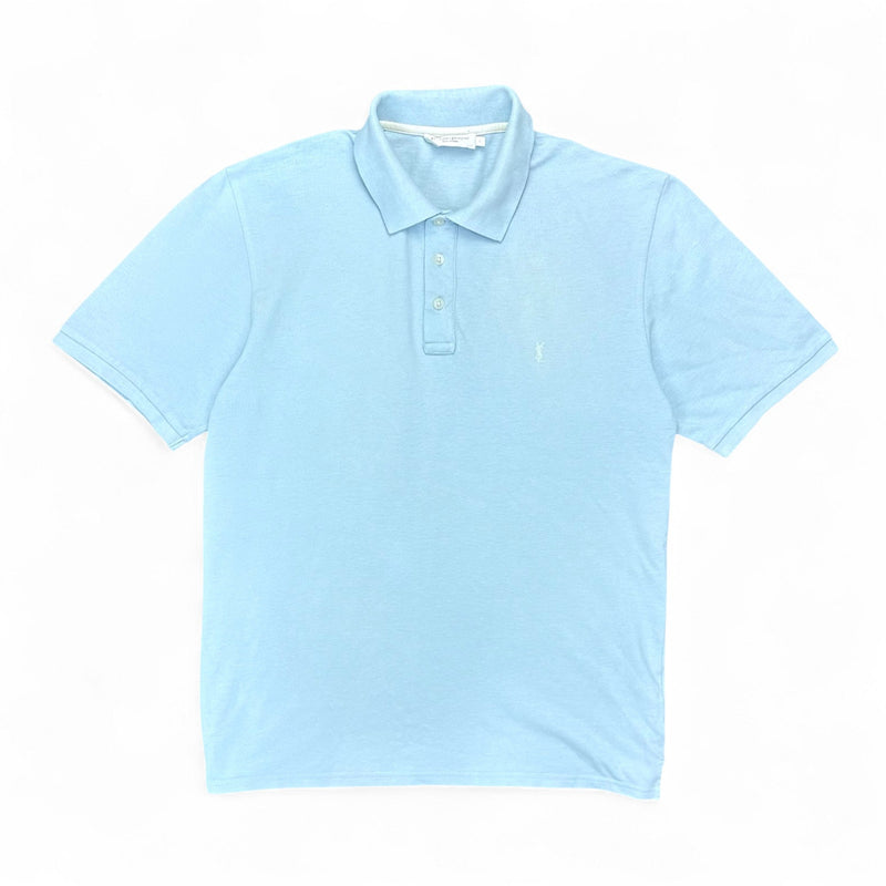 Yves Saint Laurent YSL Polo Shirt HellBlau - vintageconcierge