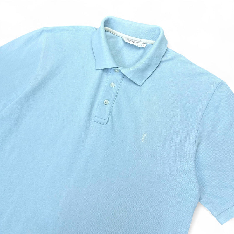 Yves Saint Laurent YSL Polo Shirt HellBlau - vintageconcierge