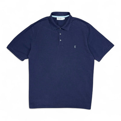 Yves Saint Laurent YSL Polo Shirt Navy - vintageconcierge