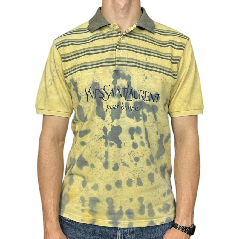 Yves Saint Laurent YSL Polo Shirt Tie Dye - vintageconcierge