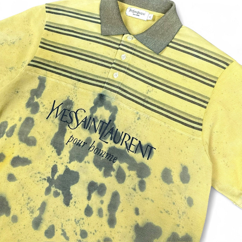 Yves Saint Laurent YSL Polo Shirt Tie Dye - vintageconcierge