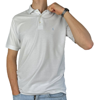 Yves Saint Laurent YSL Polo Shirt Weiß - vintageconcierge
