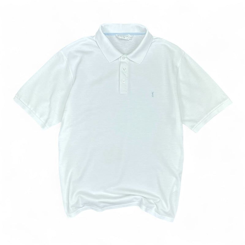 Yves Saint Laurent YSL Polo Shirt Weiß - vintageconcierge