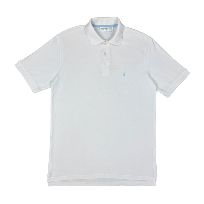 Yves Saint Laurent YSL Polo Shirt Weiß - vintageconcierge