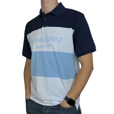 Yves Saint Laurent YSL Spellout Polo Shirt - vintageconcierge