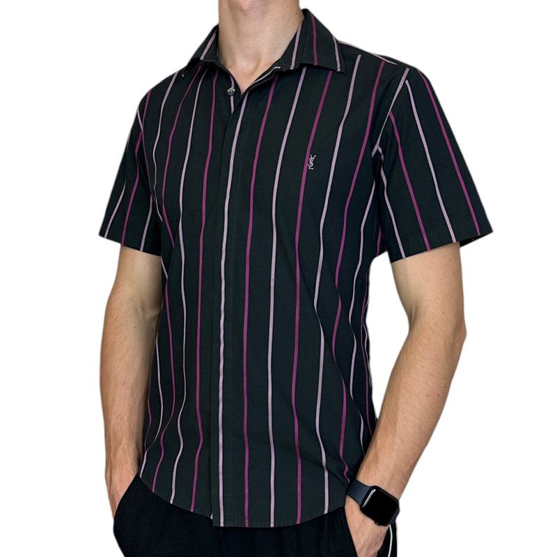 Yves Saint Laurent YSL Striped Shirt - vintageconcierge