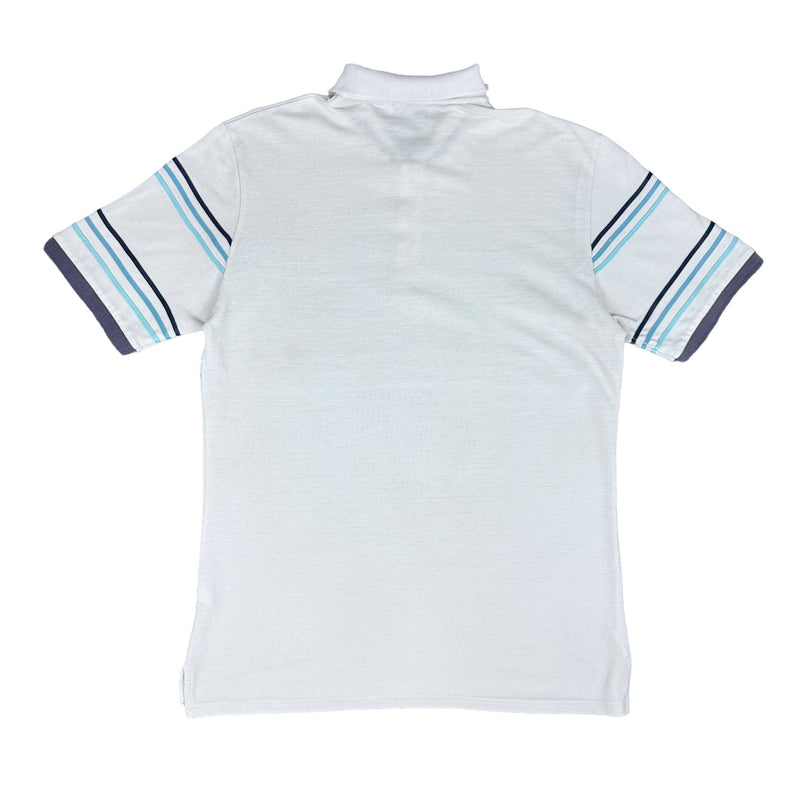 Yves Saint Laurent YSL Vintage Spellout Polo Shirt Weiß - vintageconcierge