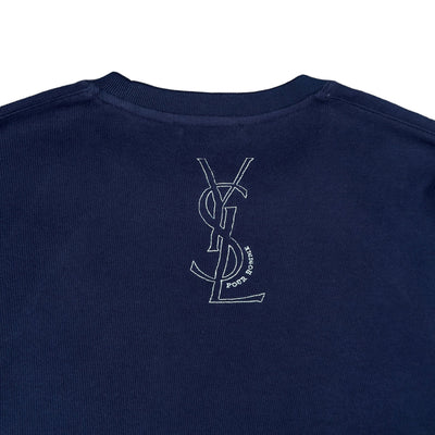 Yves Saint Laurent YSL Vintage Sweater Navy - vintageconcierge