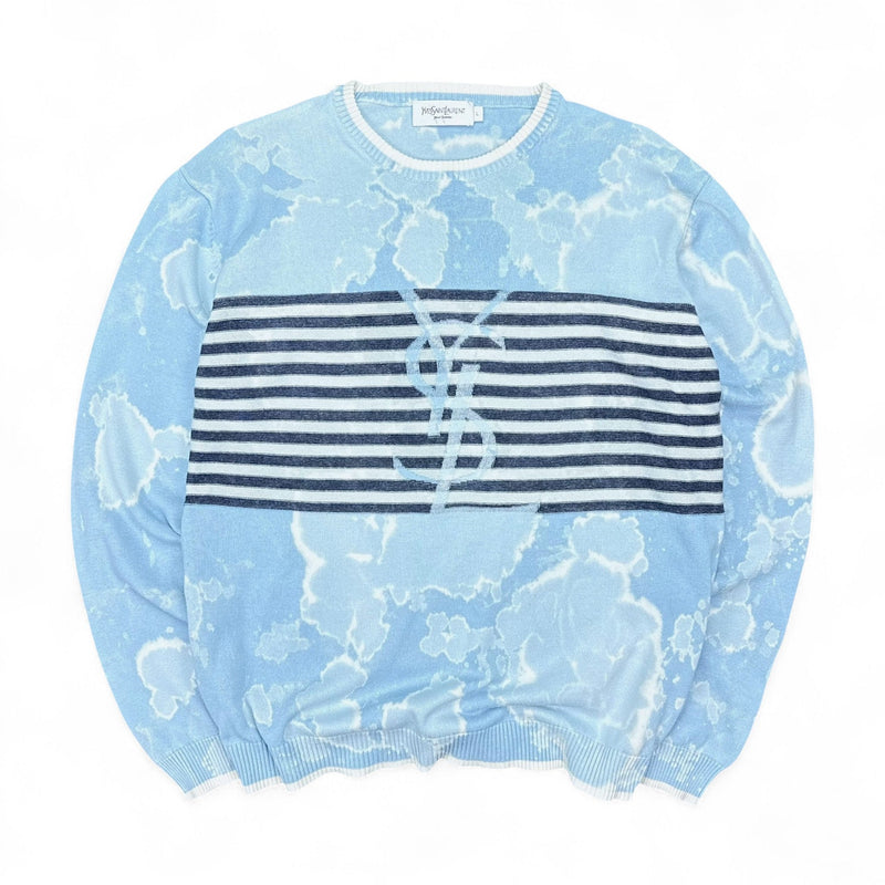 Yves Saint Laurent YSL Vintage Tie Dye Strickpullover - vintageconcierge