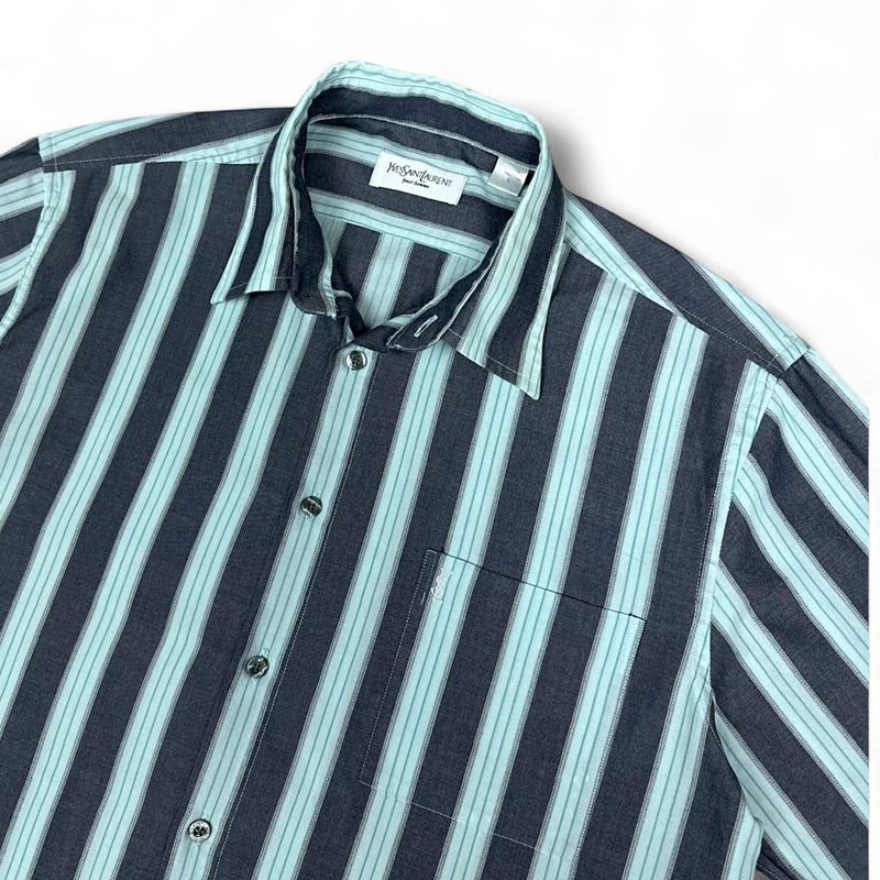 Yves Saint Laurent YSL Vintage Y2K Striped Hemd - vintageconcierge