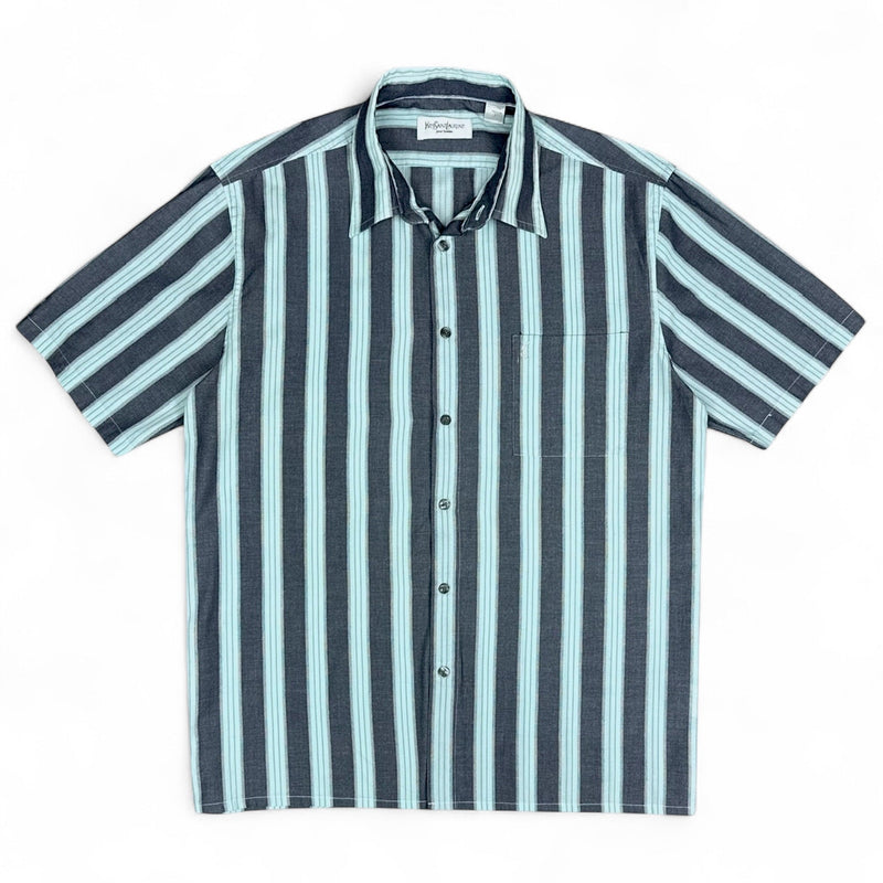 Yves Saint Laurent YSL Vintage Y2K Striped Hemd - vintageconcierge